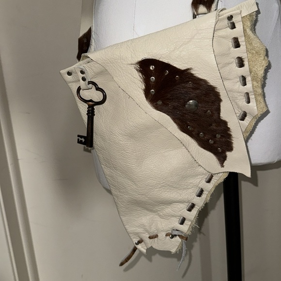 Off white leather crossbody - Picture 2 of 6